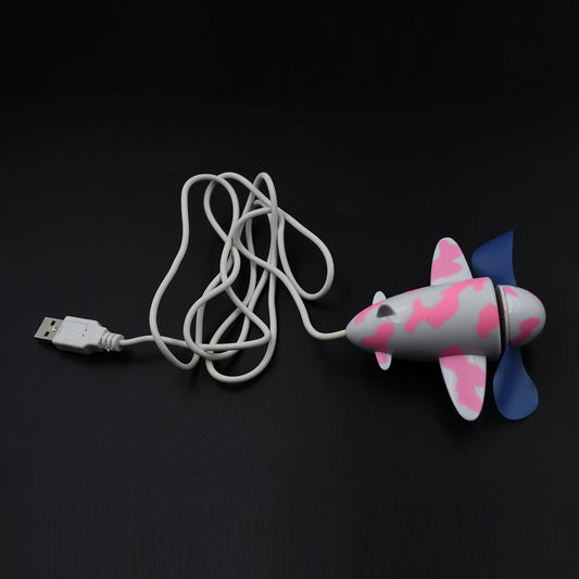 7721 Plane Shape Usb Plane Unique Design Fan Energy Saving Fan For Laptop Computer Desktop Fan