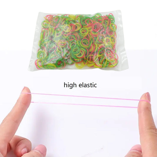 4354 Rubber Band For Officehome And Kitchen Accessories Item Products Elastic Rubber Bands Flexible Reusable Nylon Elastic Unbreakable For Stationery School Multicolor (0.5 Inch 50 Gm)