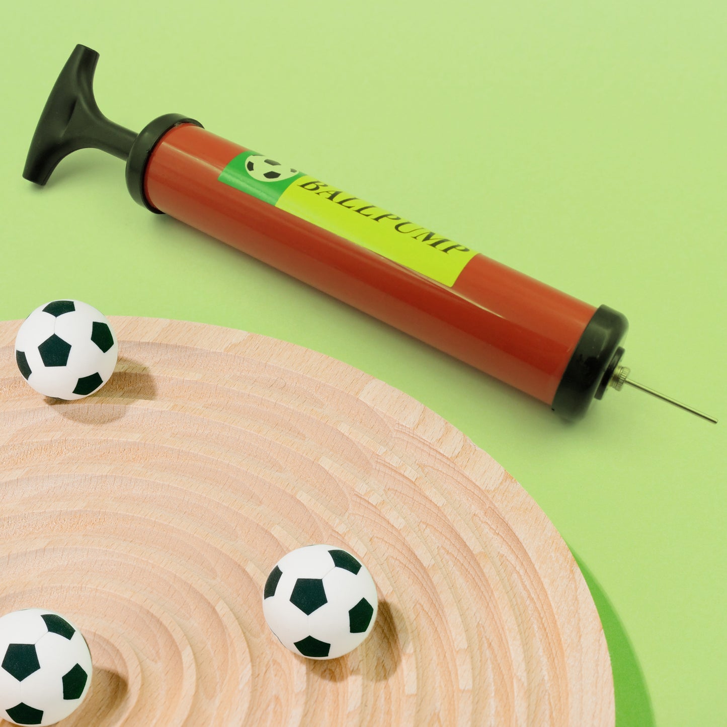 9329 Inflator Air Ball Pump Soft Bouncing Ball Development Kids Toy Sports Plastic Pump For Soccer Basketball Football Volleyball Ball (24 Cm)