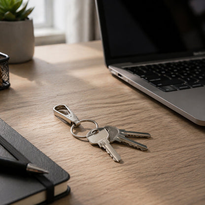 Heavy Duty Metal Keychain Clip With Key Ring Key Clasp (1 Pc)