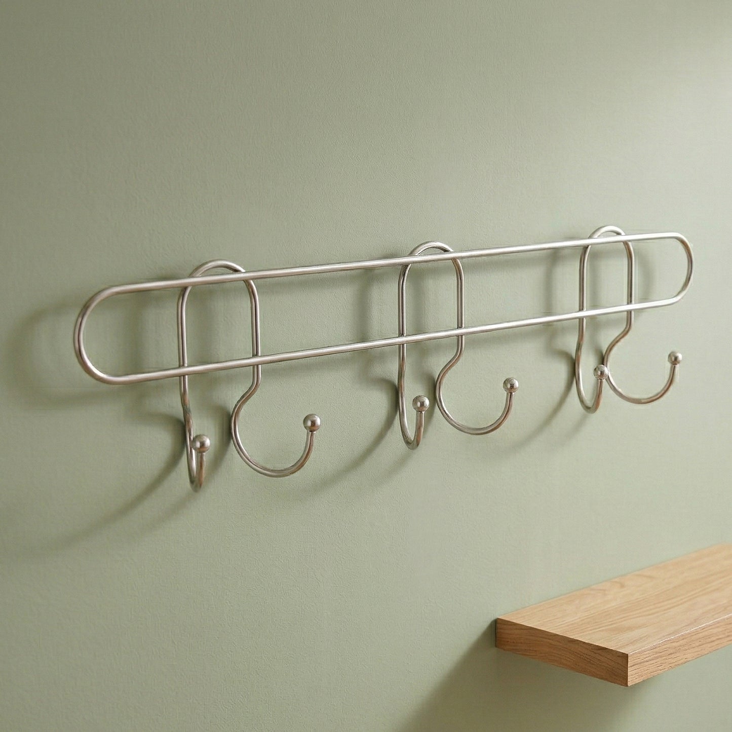 Premium Wall Mounted Metal Multi Hook Rack 1 Pc