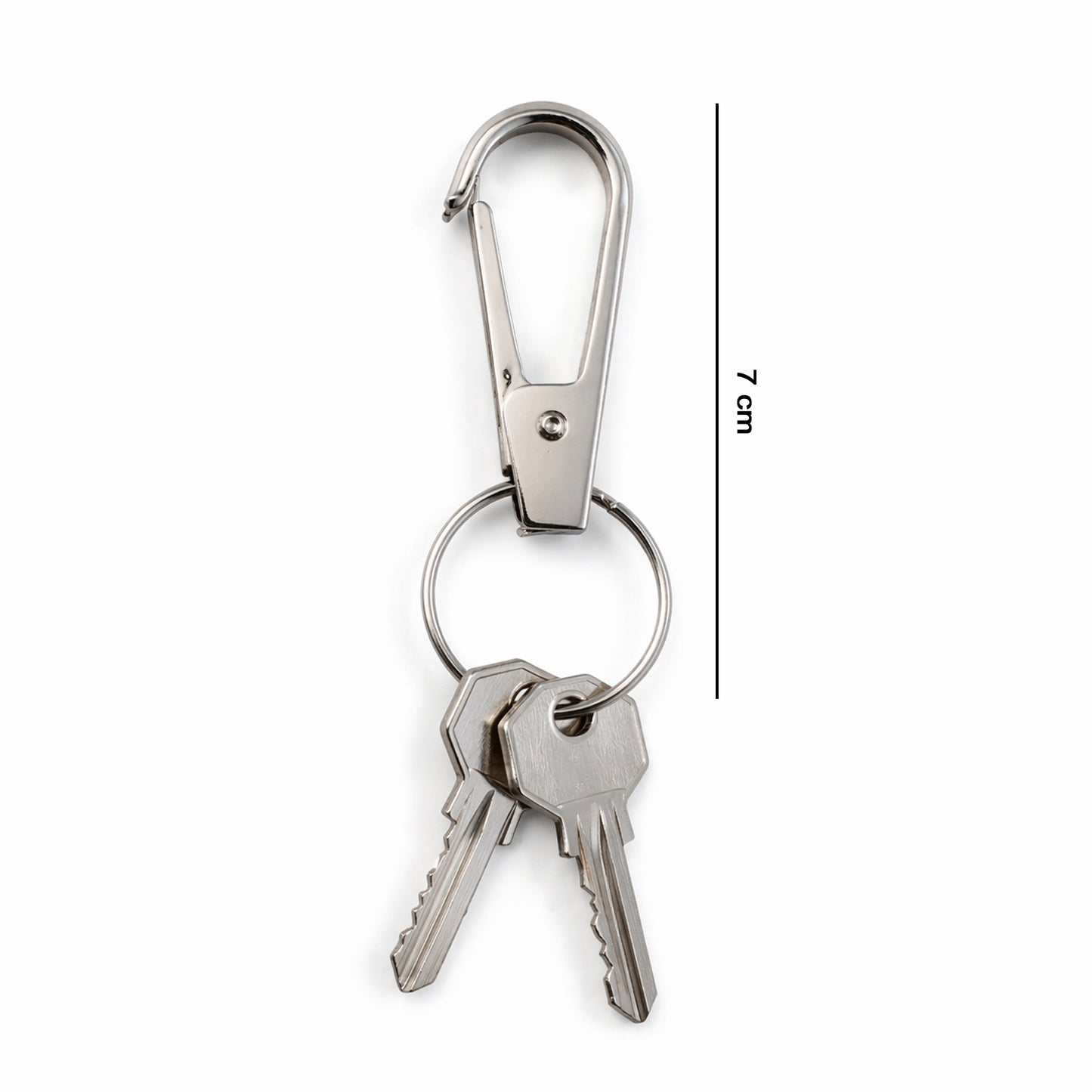 Heavy Duty Metal Keychain Clip With Key Ring Key Clasp (1 Pc)
