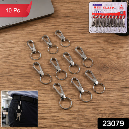 Heavy Duty Metal Keychain Clip With Key Ring Key Clasp (1 Pc)