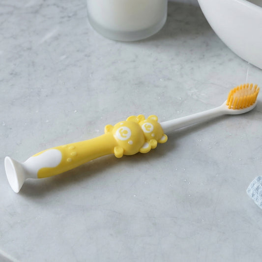 Kids Cartoon Design Toothbrush With Musical Whistle Set (2 Pc Set)