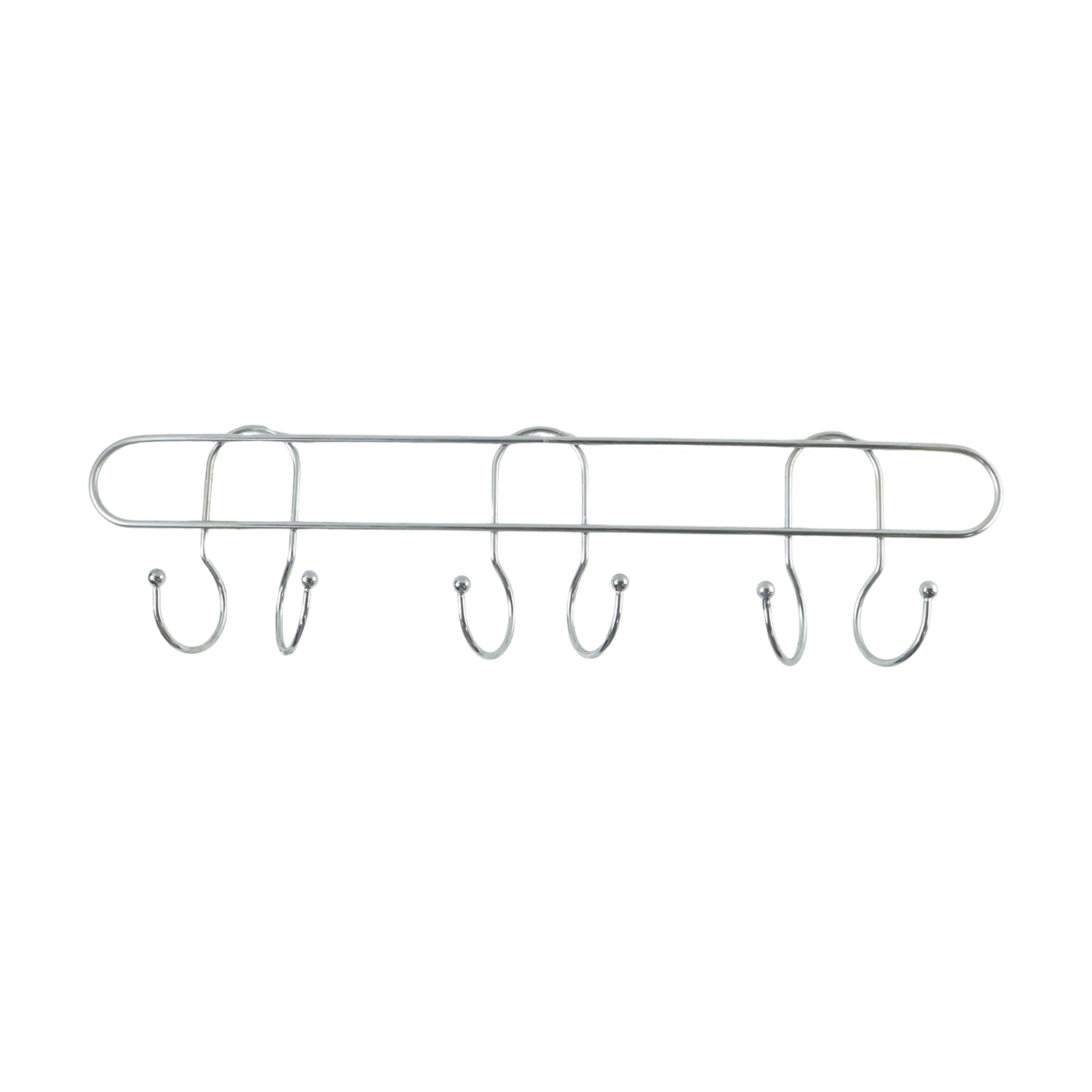 Premium Wall Mounted Metal Multi Hook Rack 1 Pc