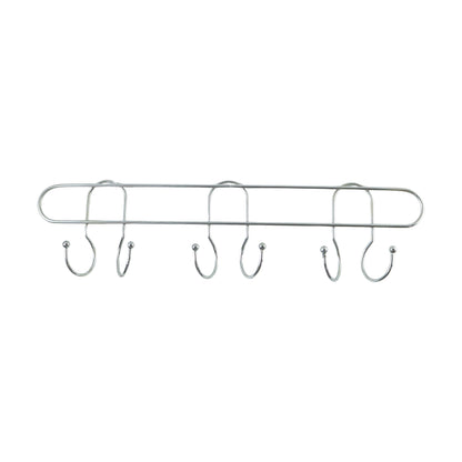 Premium Wall Mounted Metal Multi Hook Rack 1 Pc