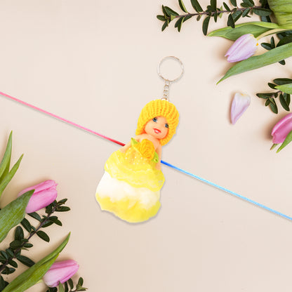 Multifunction Doll Rakhi For Kids  Cute Soft Toy Rakhi With Keychain Use  Decorative Fancy Rakhi Cum Keyring For Boys  Girls
