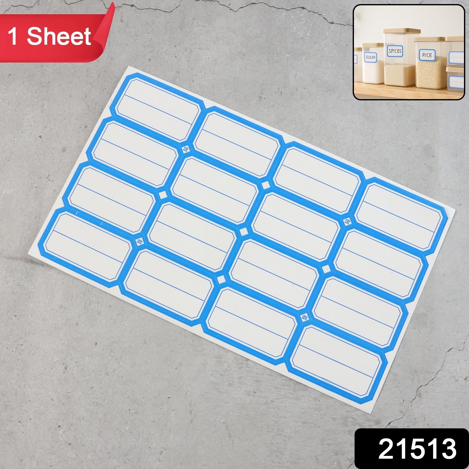 1 Sheets Self-adhesive Label Stickers